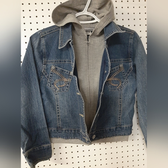 Request Jean Jacket with built in Hoodie - Picture 3 of 5